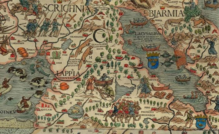 Carta Marina – Olaus Magnuksen näkemys Kainuusta vuodelta&nbsp;1539