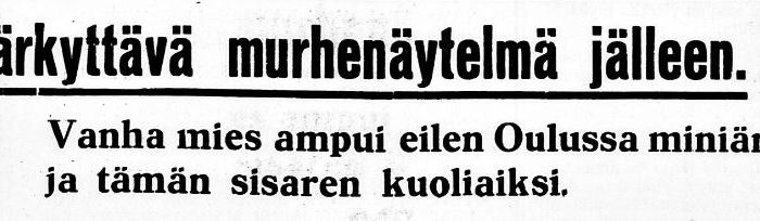Mitä tapahtui helmikuussa 1939 Oulussa Kansankatu&nbsp;23:ssa?